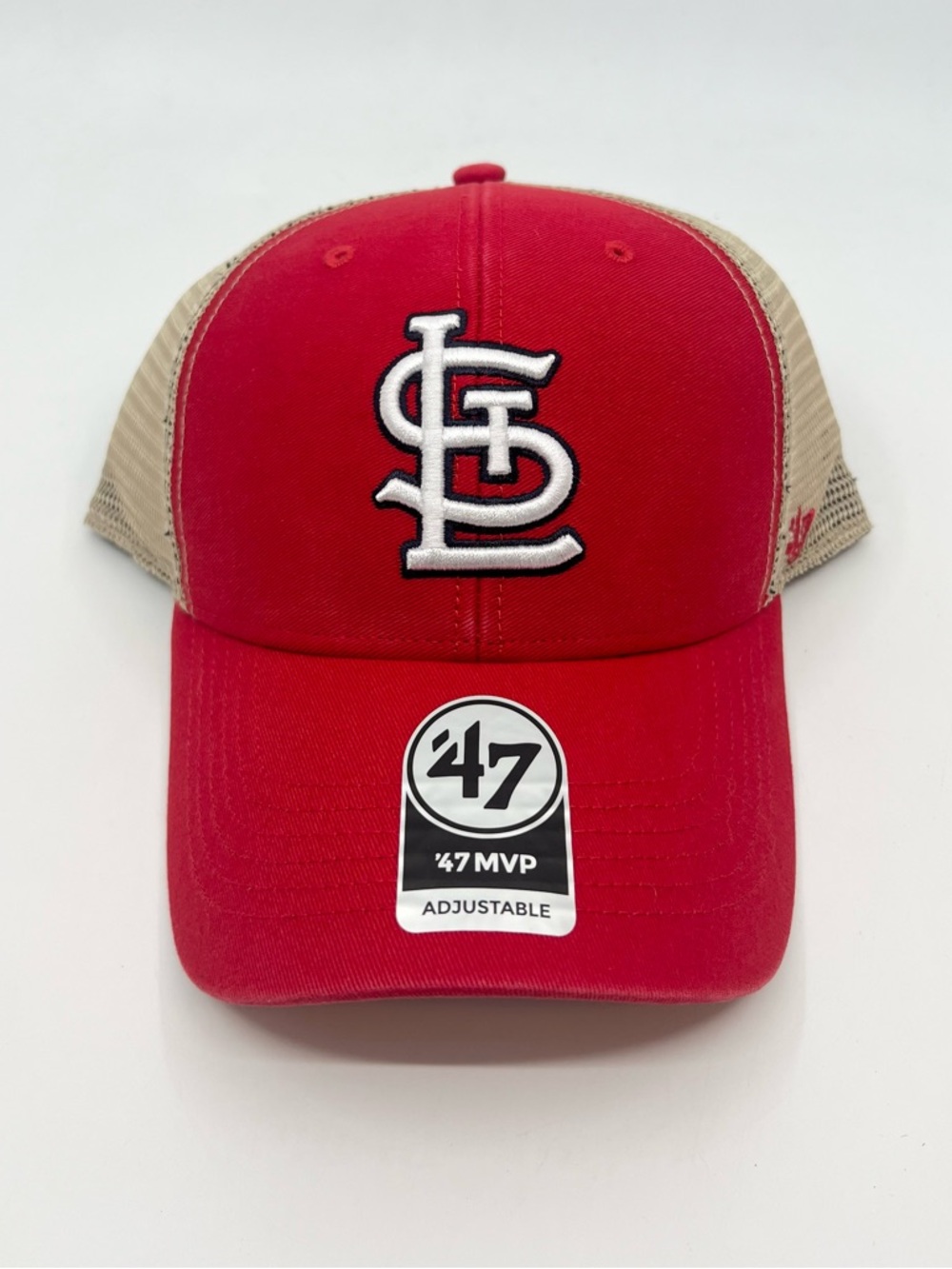 St. Louis Cardinals ‘47 Brand MVP Red Snapback Mesh Adjustable Hat - NEW